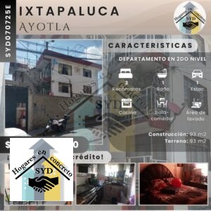 Departamento Ayotla Ixtapaluca en Ayotla Ixtapaluca Edo.Méx