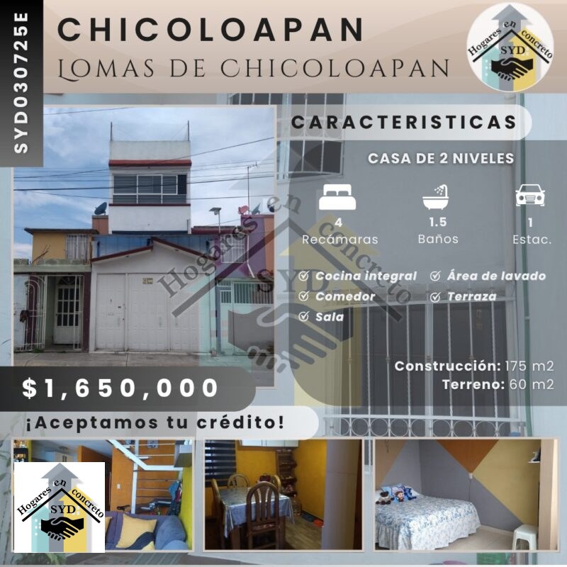Casa Lomas de Chicoloapan en Chicoloapan Edo.Méx
