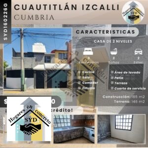 Casa Cumbria Cuautitlán Izcalli en Cuautitlan Edo.Méx