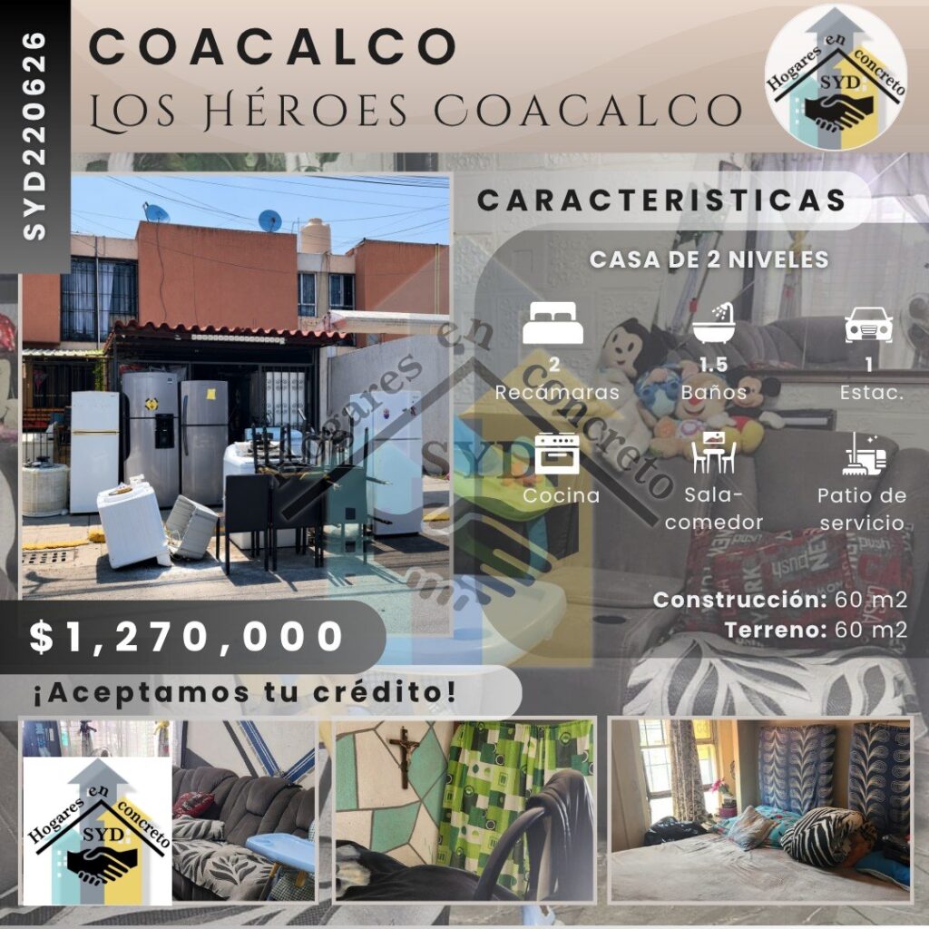 Casa en Venta en Los Héroes Coacalco en Coacalco Edo.Méx